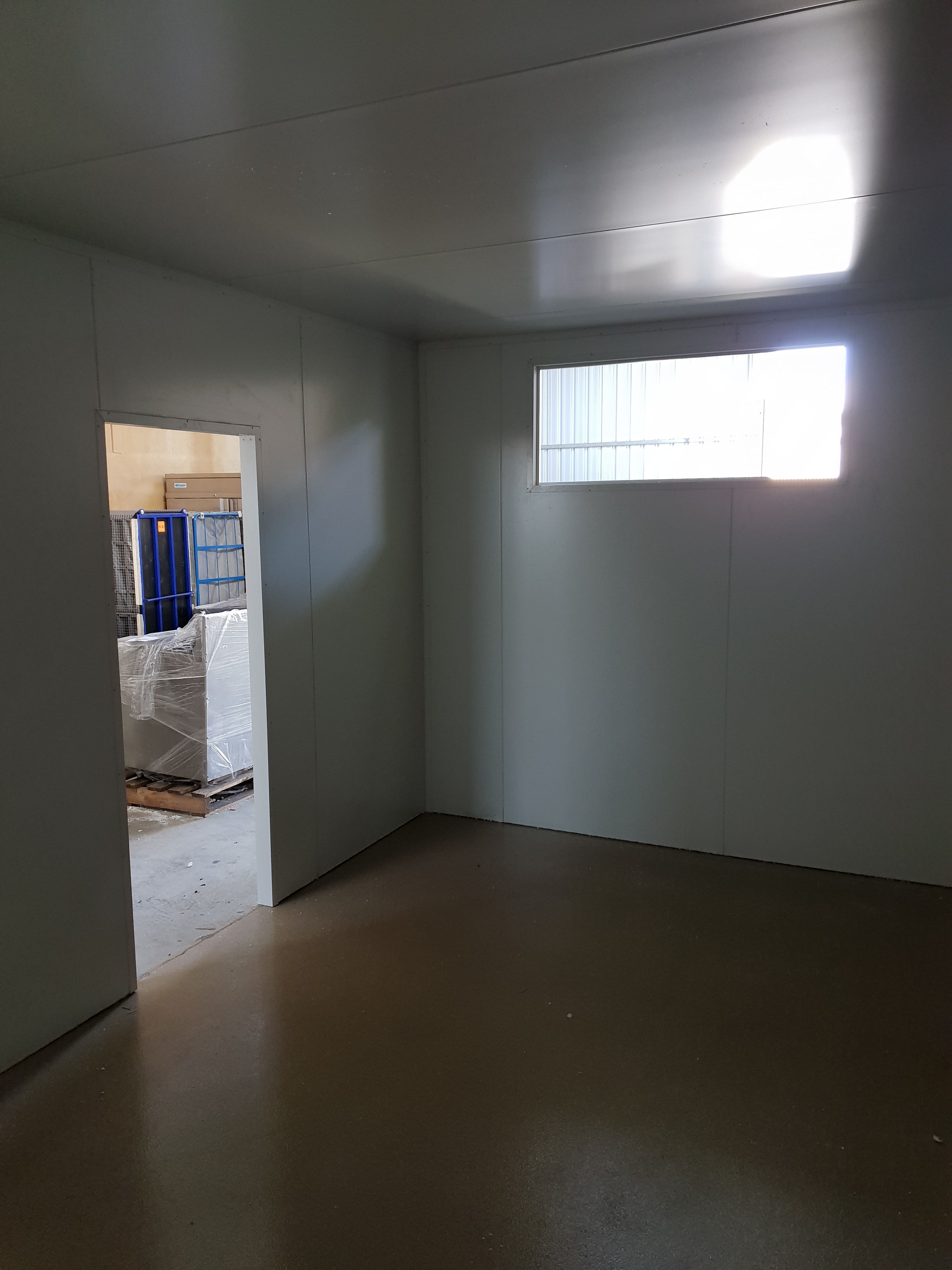 Inside view of completed coolroom
