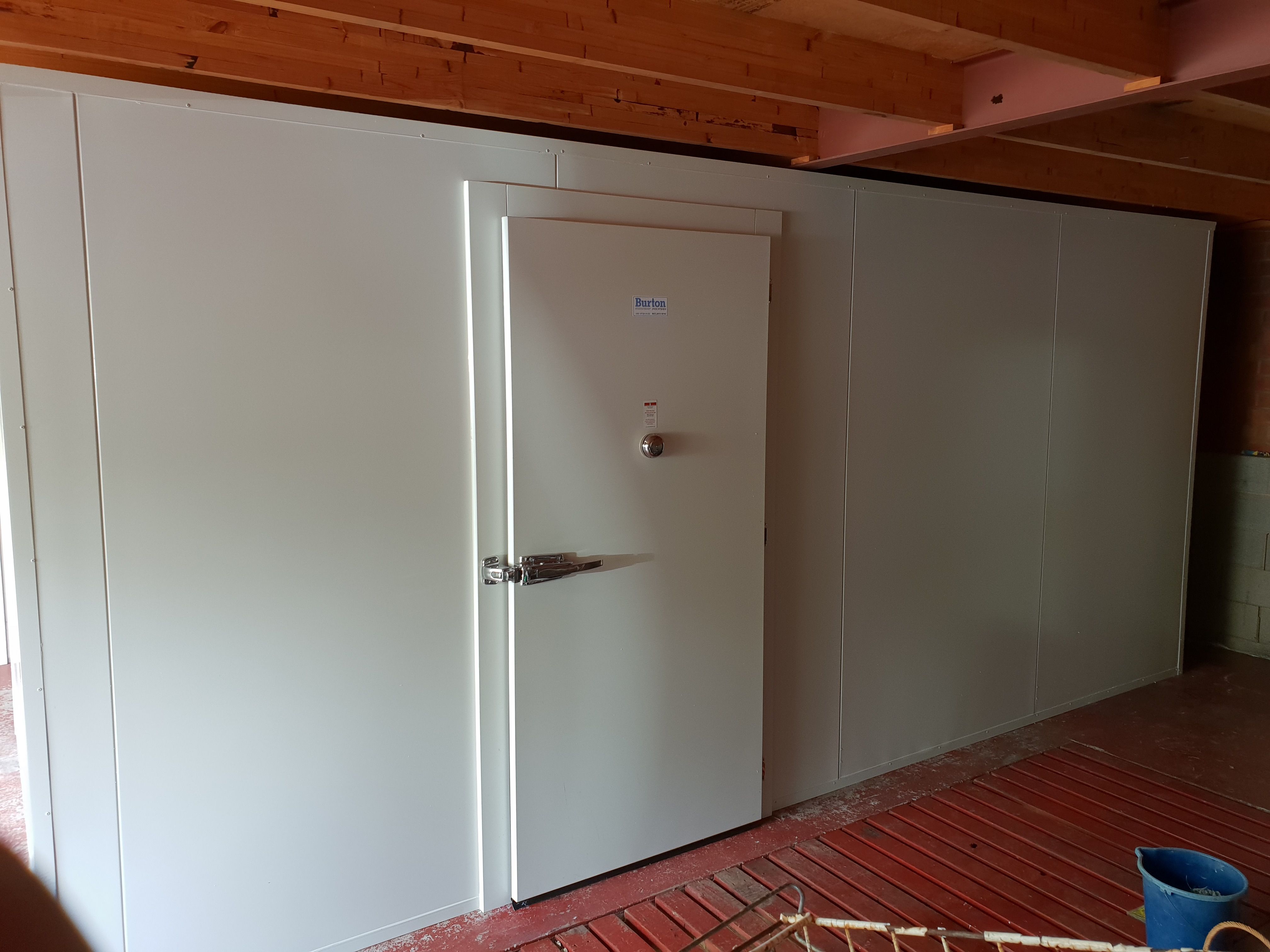 Coolroom door installation — insulated panel door
