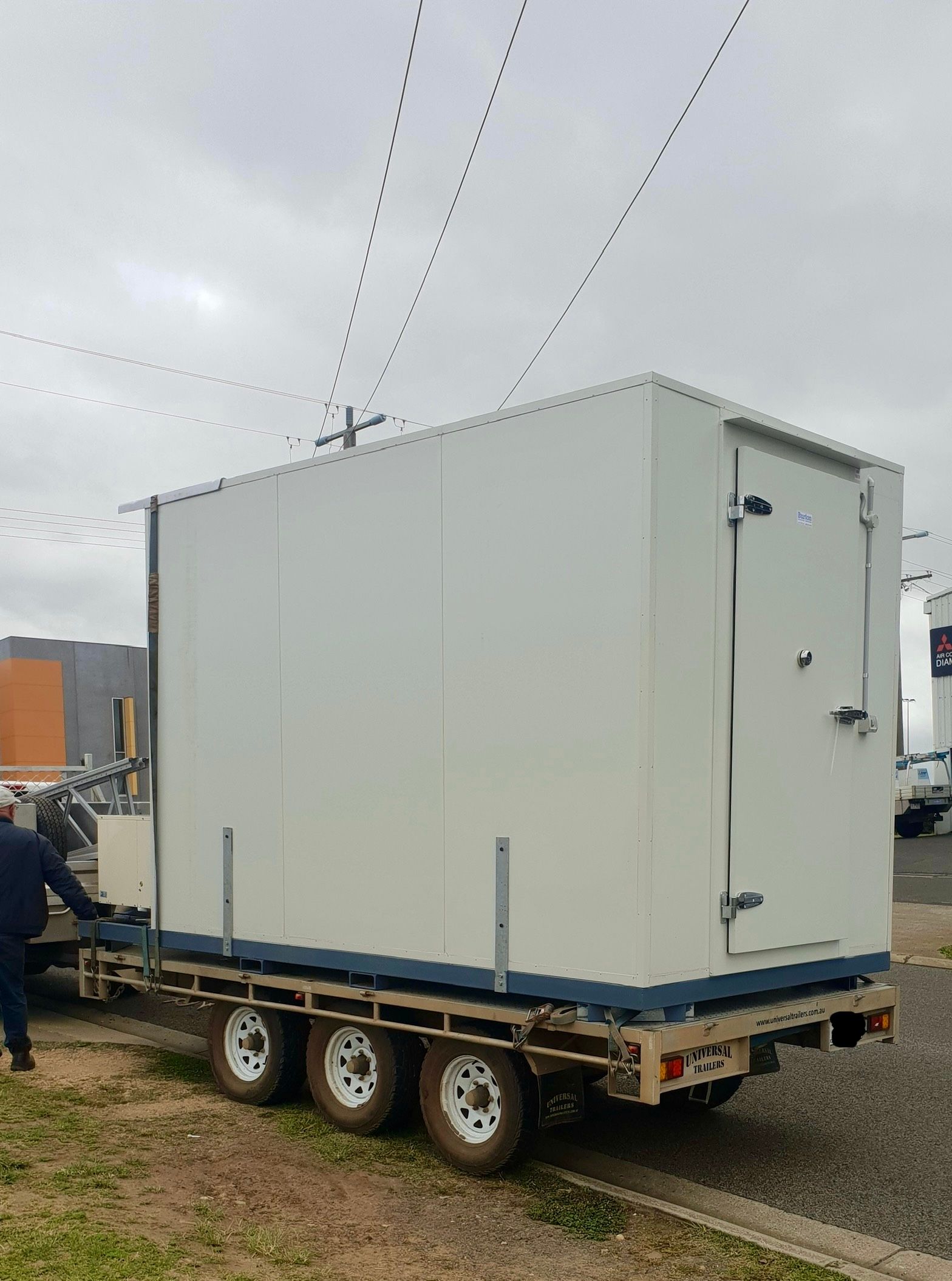 Portable coolroom ready for delivery